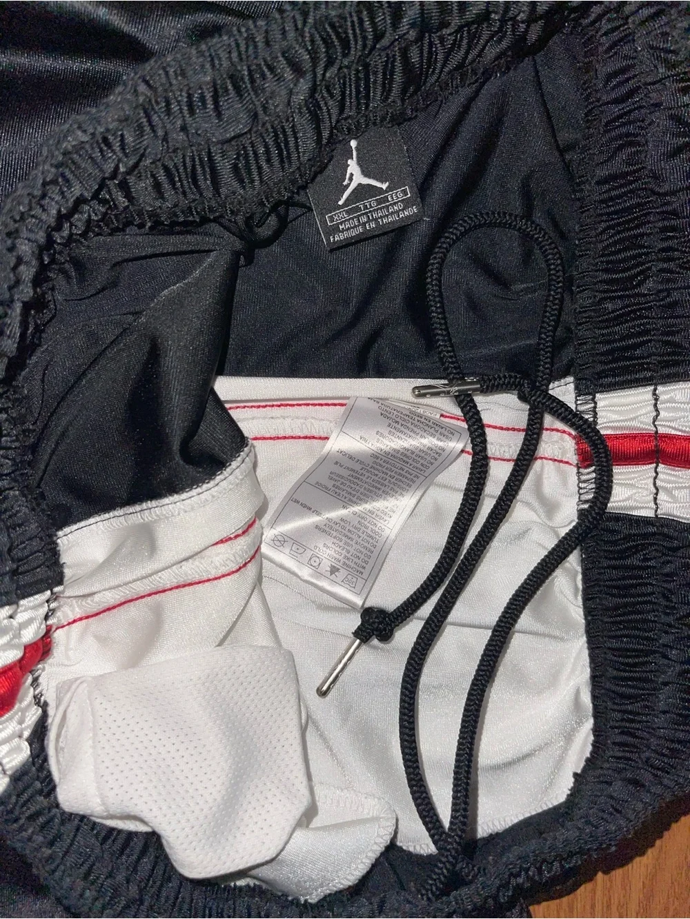 Rare Nike Air Jordan basketball shorts men’s 2xl black white red